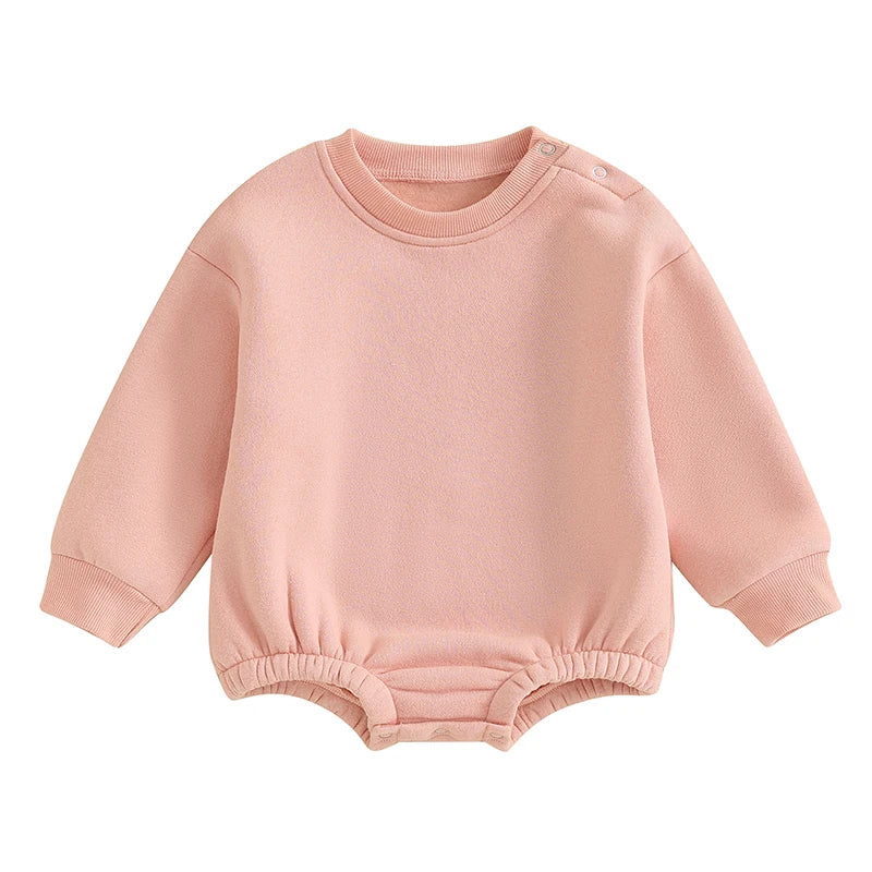 Fleece Solid Color Bubble Bodysuit