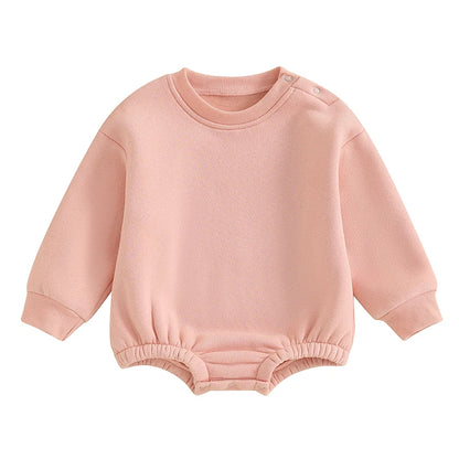 Fleece Solid Color Bubble Bodysuit