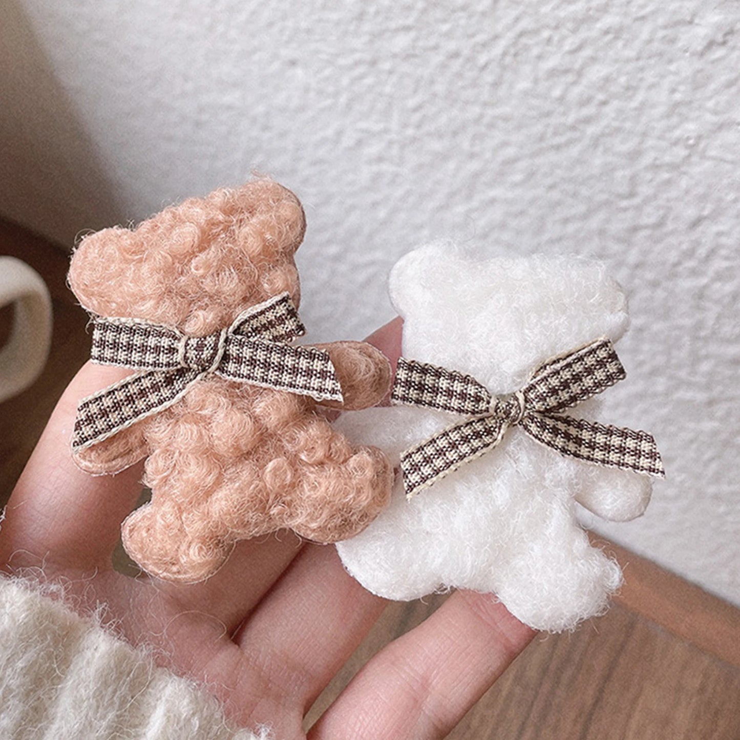 9PCS Cartoon Bear Bowknot Barrettes for Girls