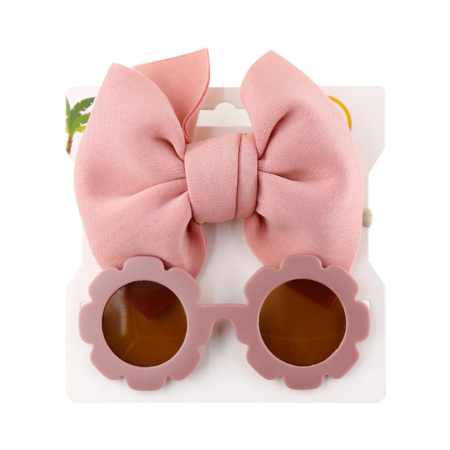 Flower Shape Sunglasses Bow Headband