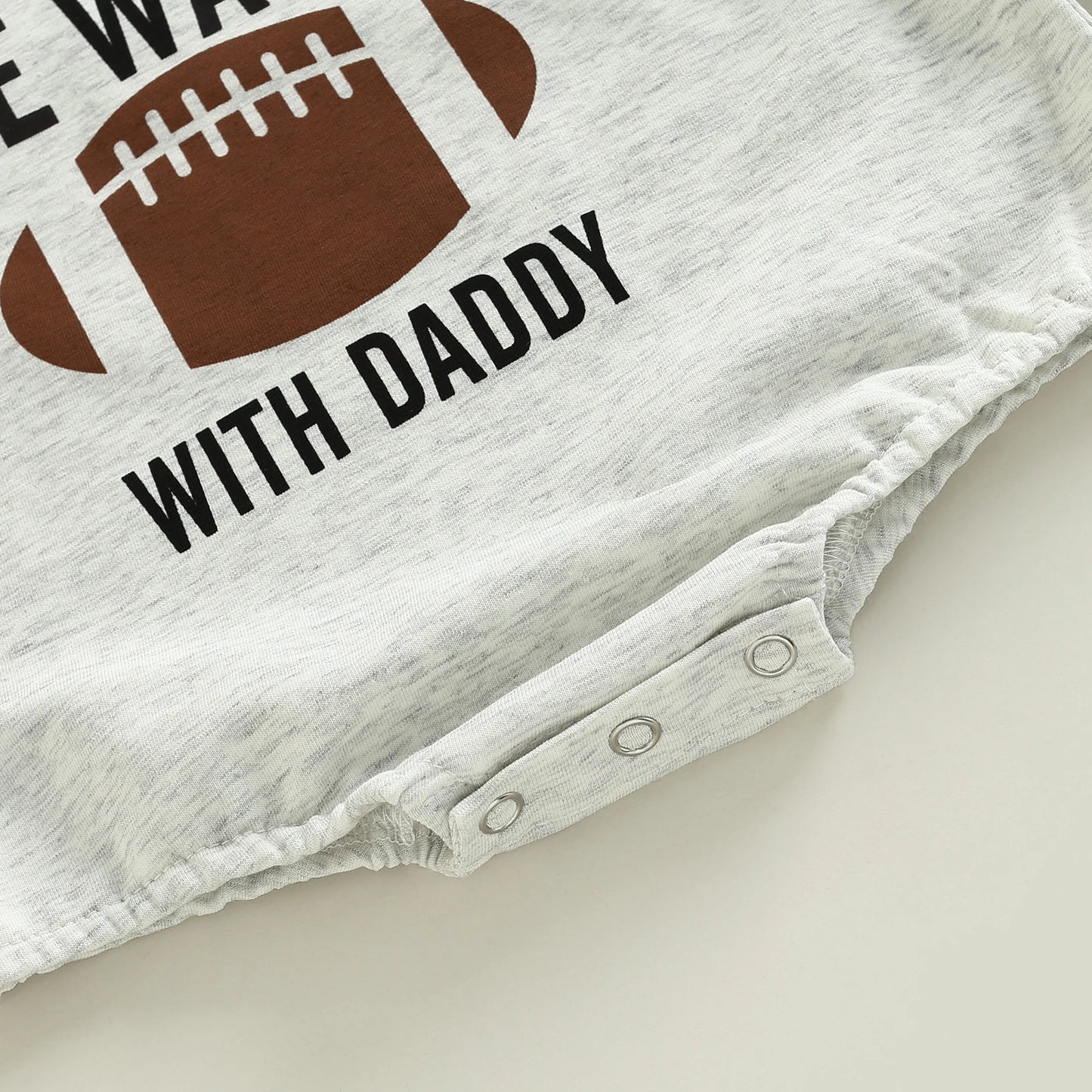 Rugby Letters Print Long Sleeve Bodysuit