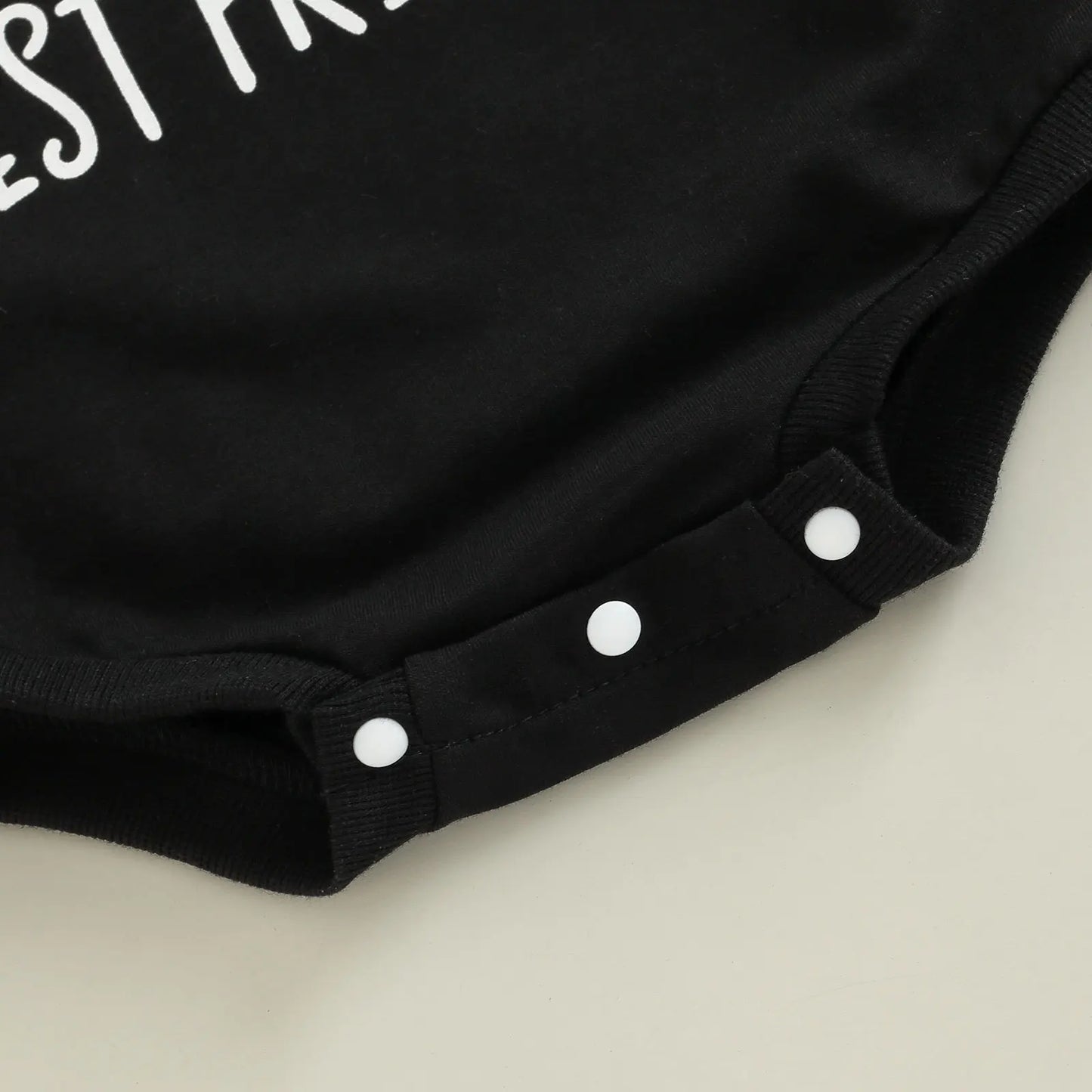 Print Loose Crotch Button Short Bodysuit