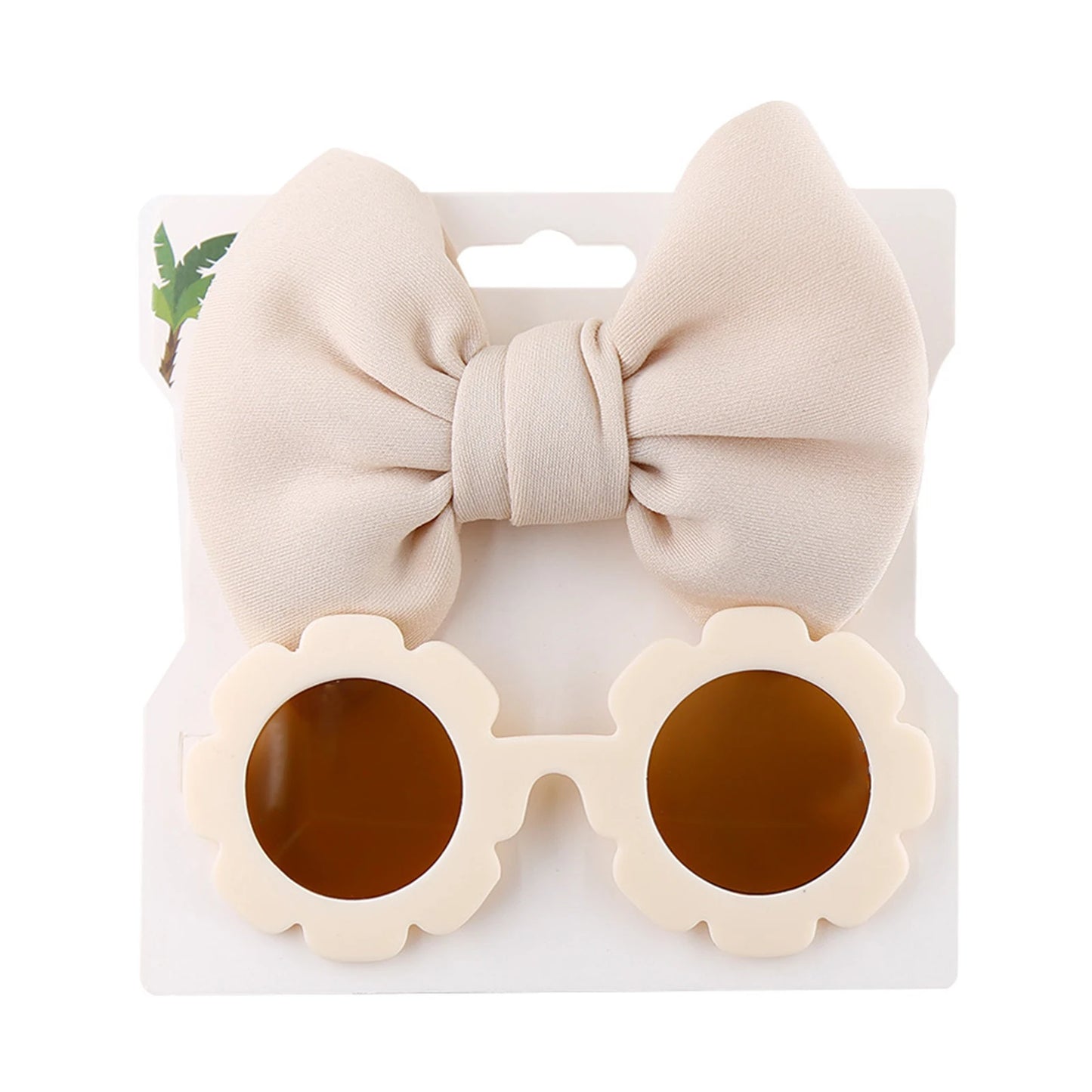 Flower Shape Sunglasses Bow Headband
