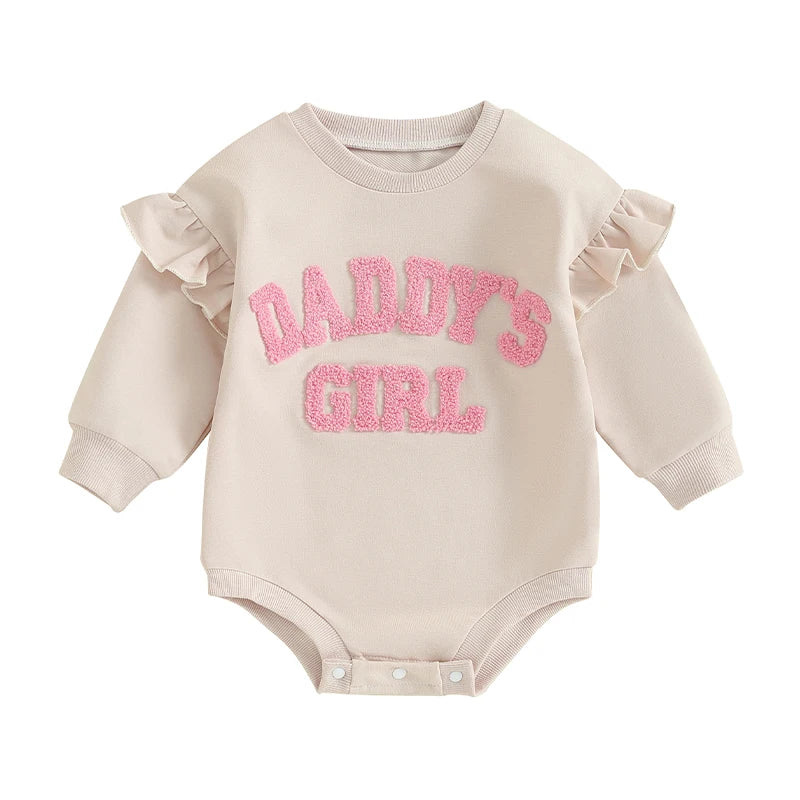 Ruffle Long Sleeve Sweatshirt Bodysuit