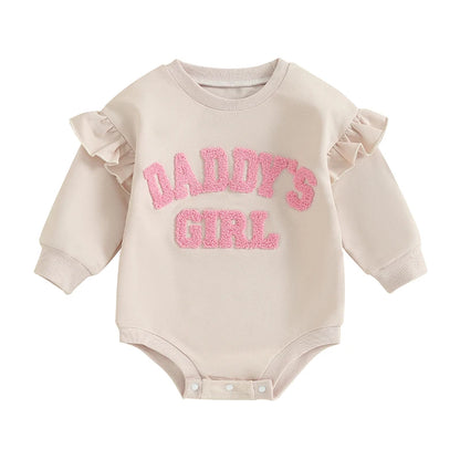 Ruffle Long Sleeve Sweatshirt Bodysuit