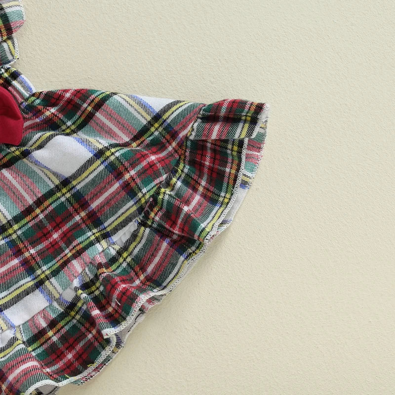 Plaid Suspender Skirt Headband Sets