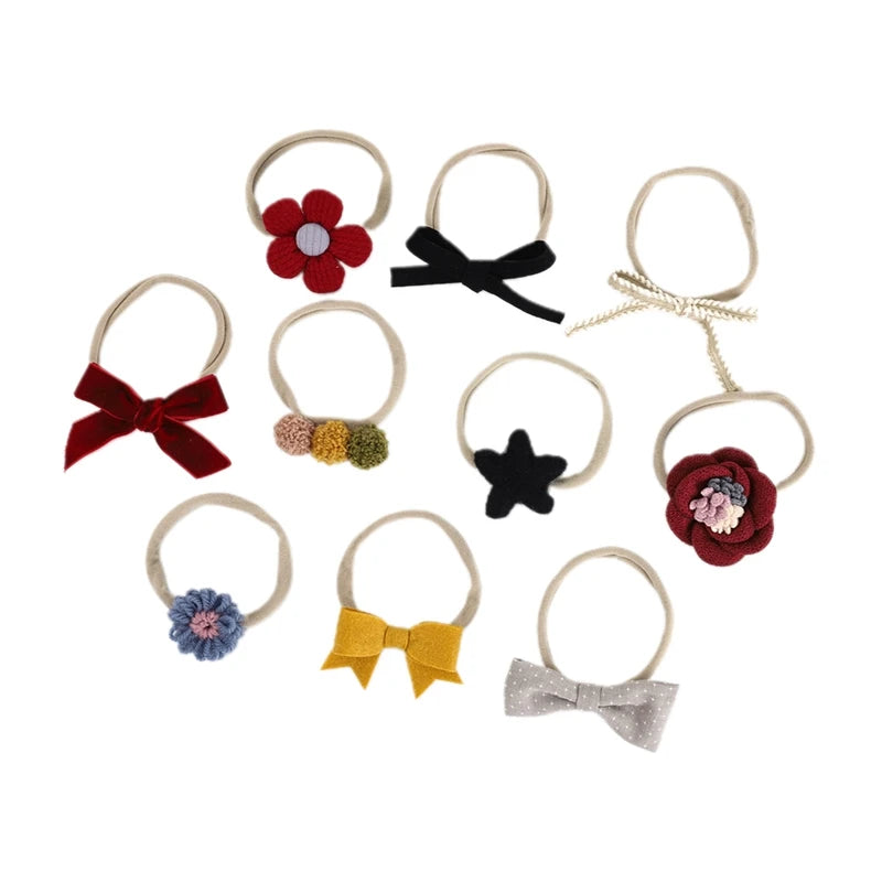 Baby Girl Stretchy Nylon Hairbands
