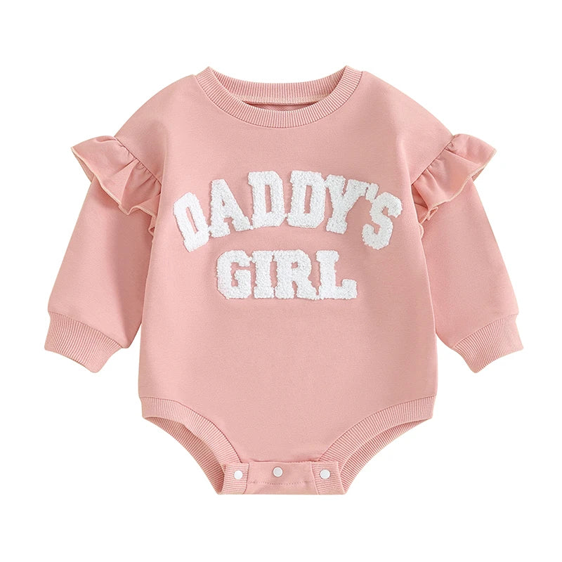 Ruffle Long Sleeve Sweatshirt Bodysuit