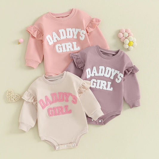 Ruffle Long Sleeve Sweatshirt Bodysuit