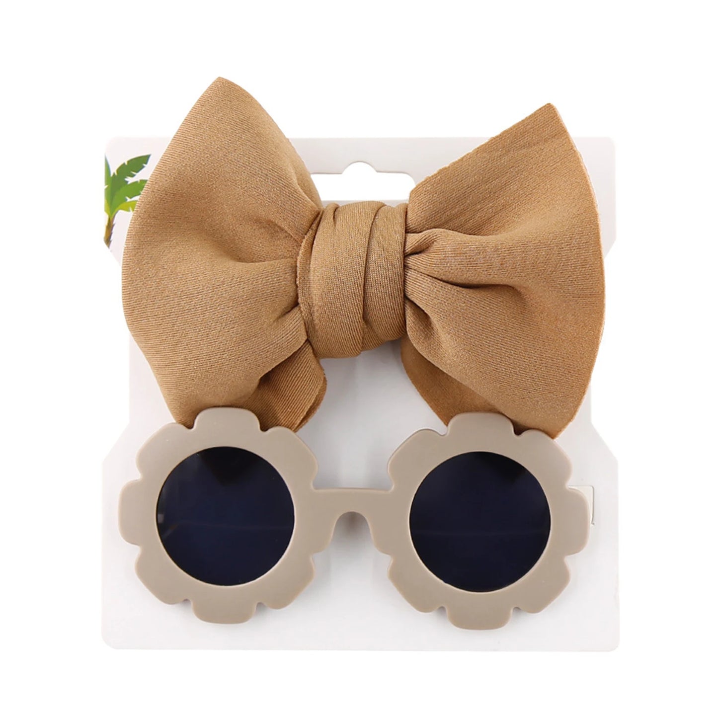 Flower Shape Sunglasses Bow Headband