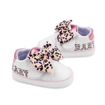Leopard Print Flats First Walking Shoes