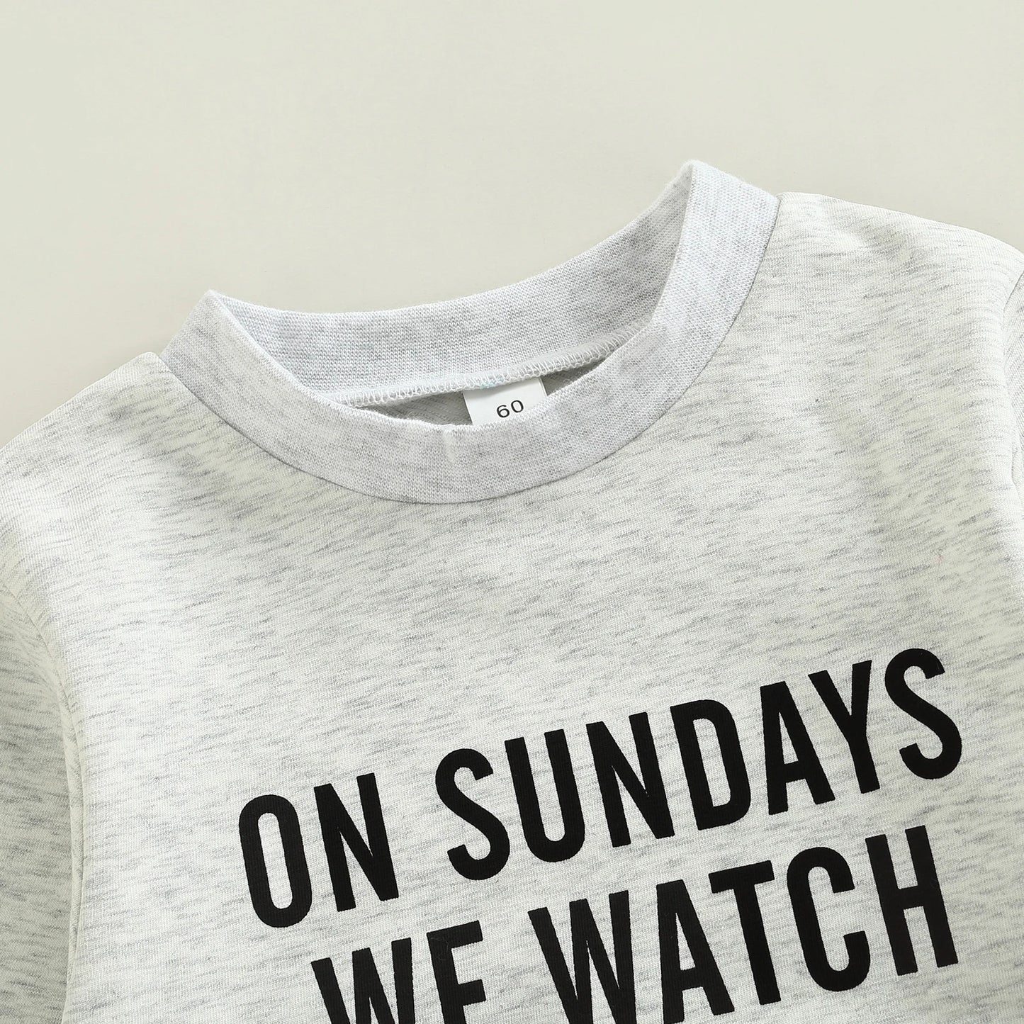 Rugby Letters Print Long Sleeve Bodysuit