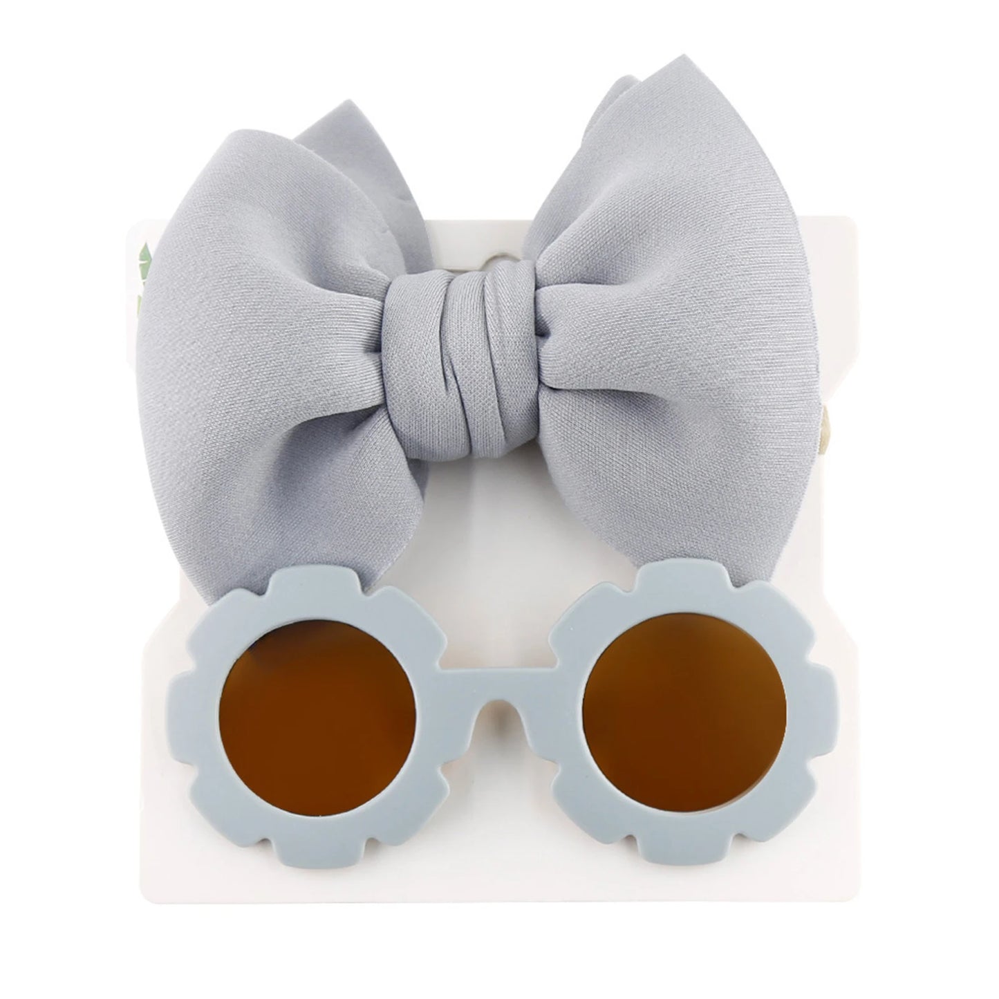 Flower Shape Sunglasses Bow Headband