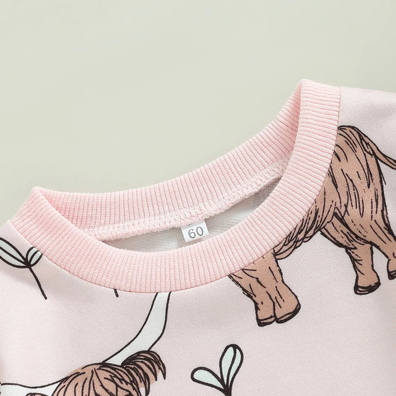 Print Casual Fall Baby Bodysuit