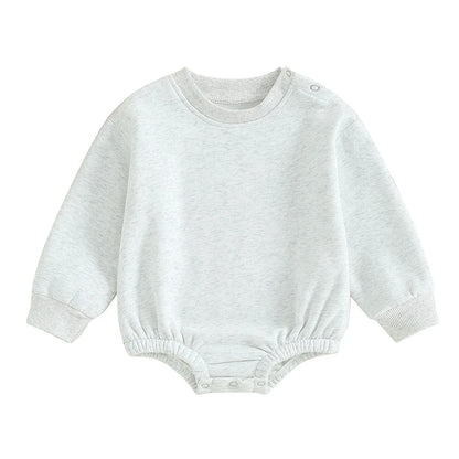 Fleece Solid Color Bubble Bodysuit
