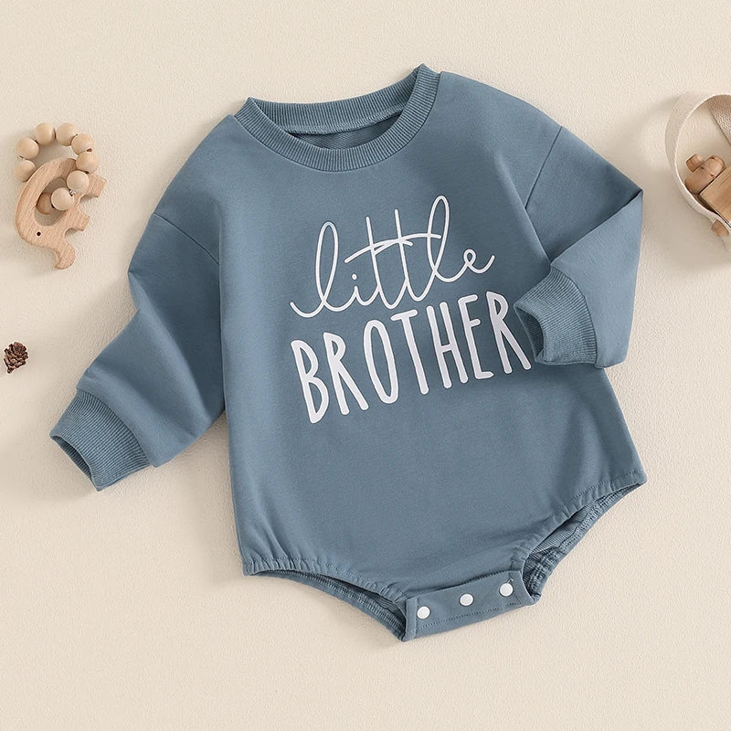 Round Neck Long Sleeve Toddler Fall Bodysuits