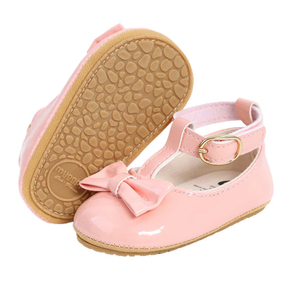 Soft Sole Bowknot Princess Wedding Shoes