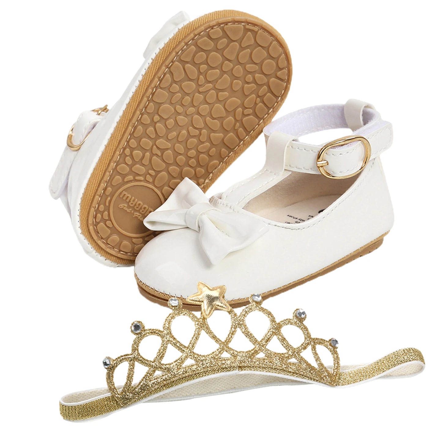 Soft Sole Bowknot Princess Wedding Shoes