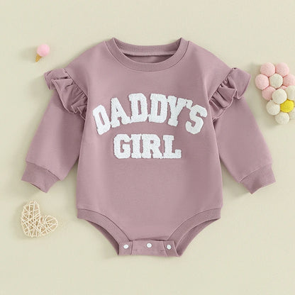 Ruffle Long Sleeve Sweatshirt Bodysuit