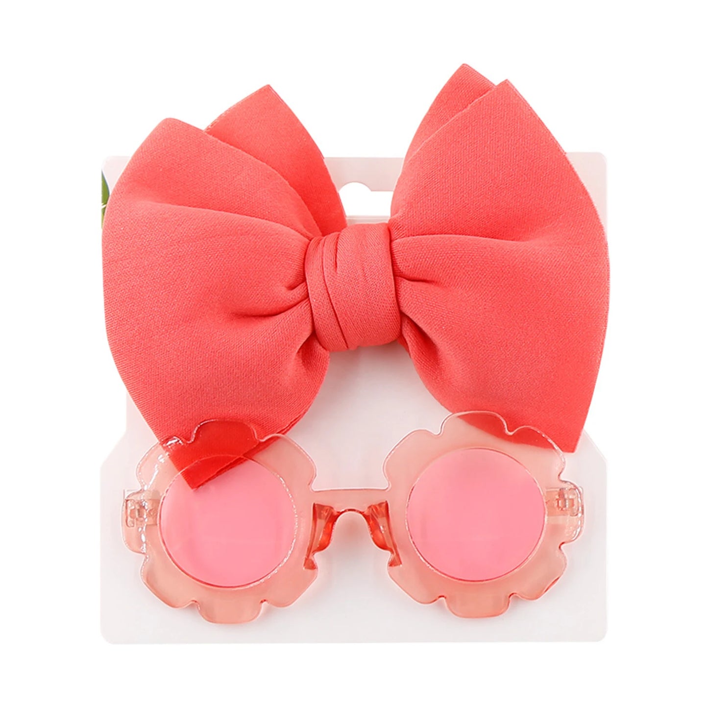 Flower Shape Sunglasses Bow Headband