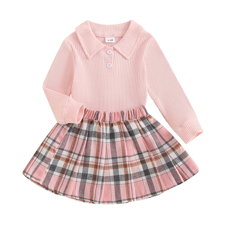Kids Girls Skirt Set
