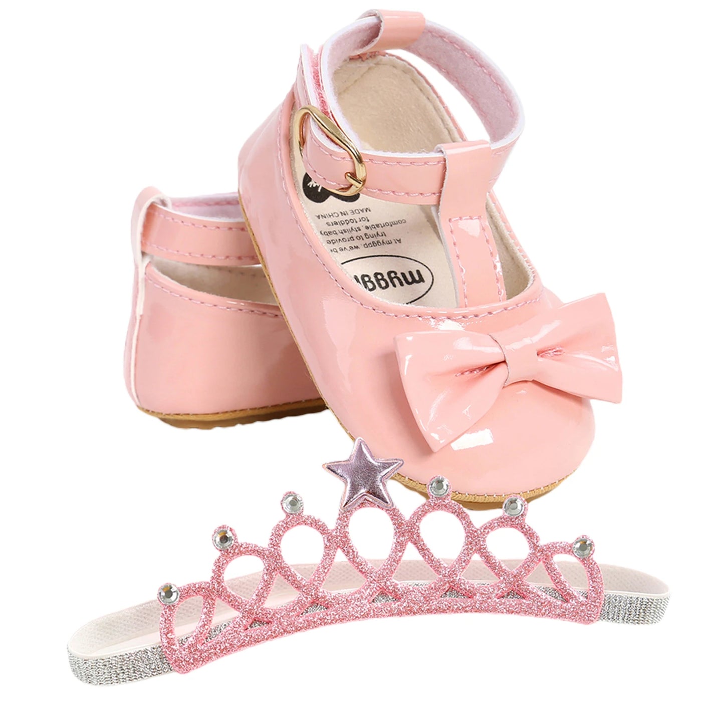 Soft Sole Bowknot Princess Wedding Shoes