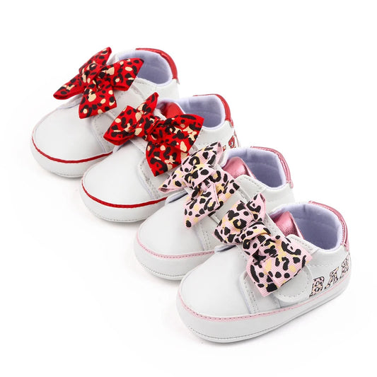 Leopard Print Flats First Walking Shoes